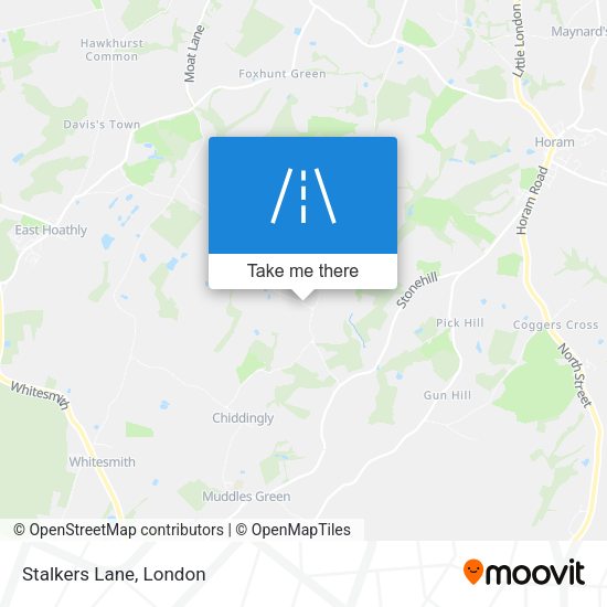 Stalkers Lane map
