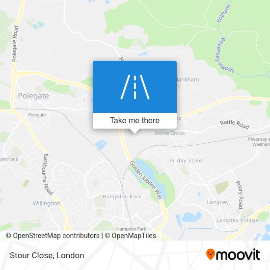 Stour Close map