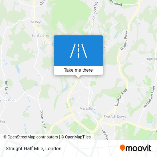 Straight Half Mile map