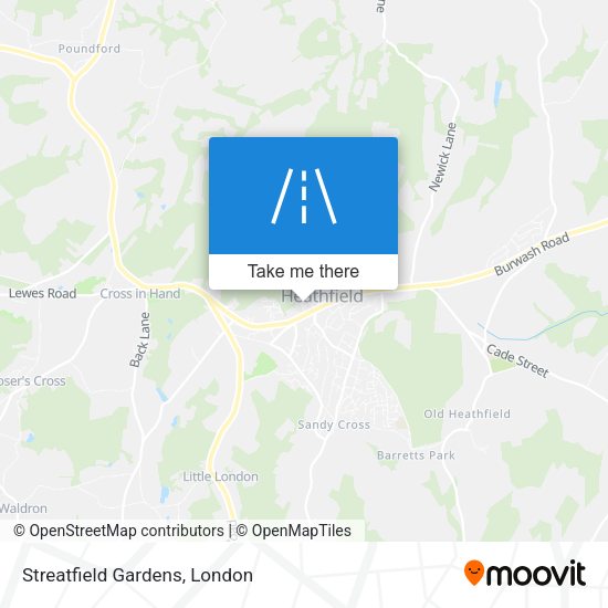 Streatfield Gardens map