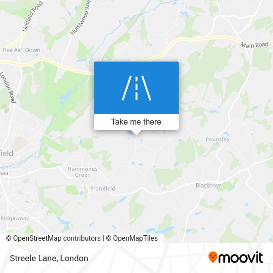 Streele Lane map