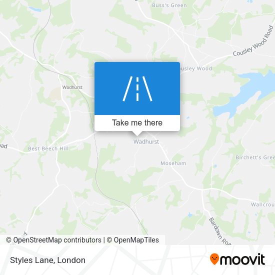 Styles Lane map