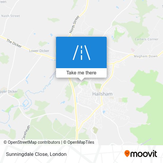 Sunningdale Close map