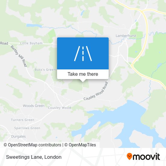 Sweetings Lane map