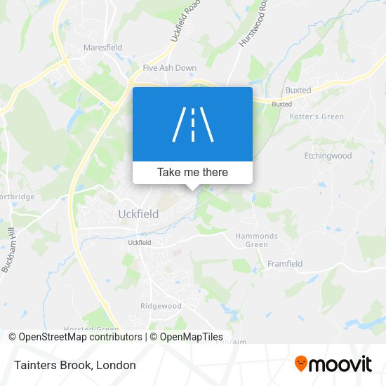 Tainters Brook map