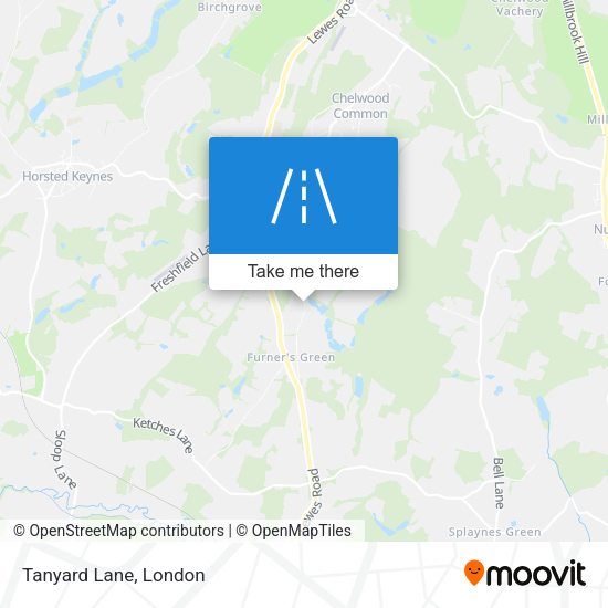 Tanyard Lane map