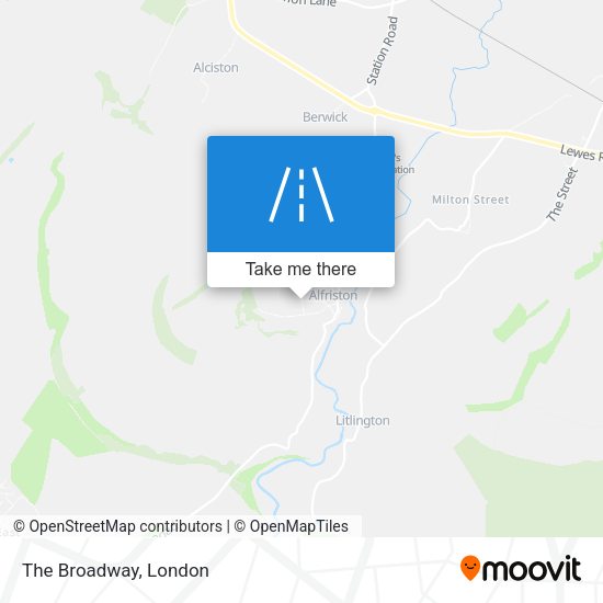 The Broadway map