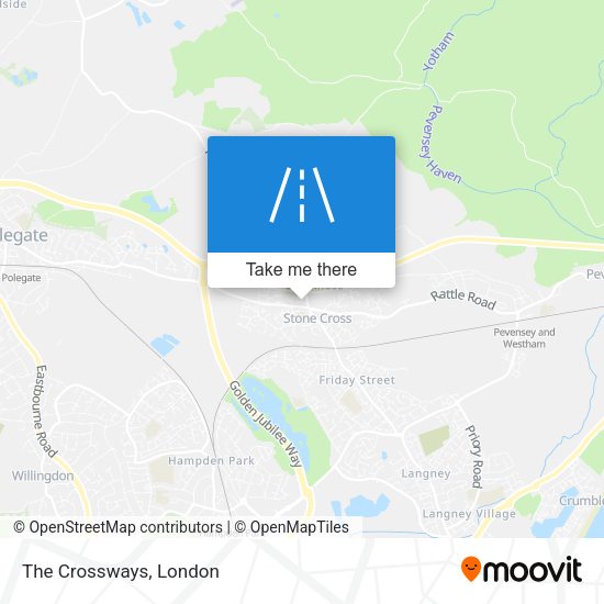 The Crossways map