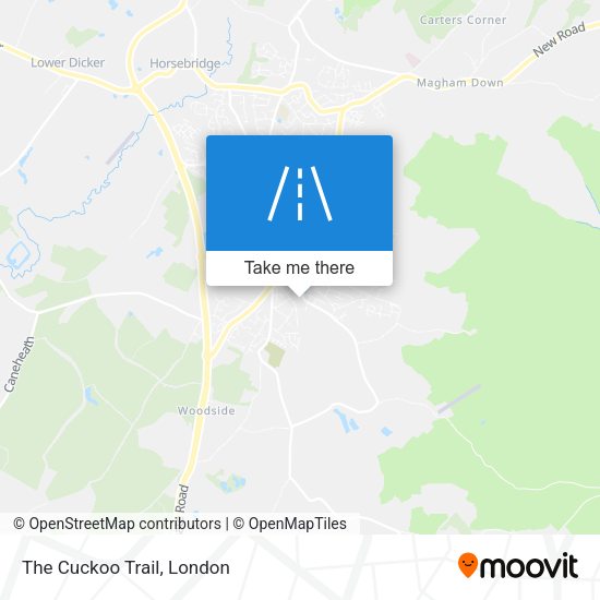 The Cuckoo Trail map