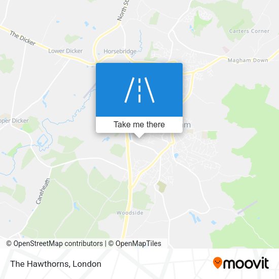 The Hawthorns map