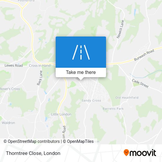 Thorntree Close map