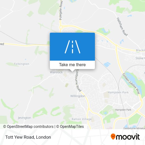 Tott Yew Road map