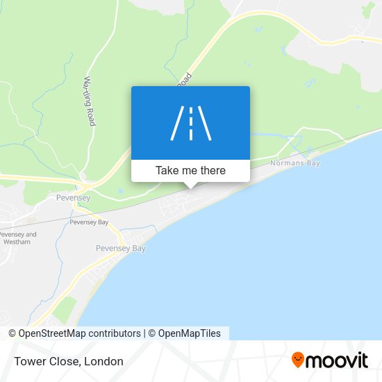 Tower Close map