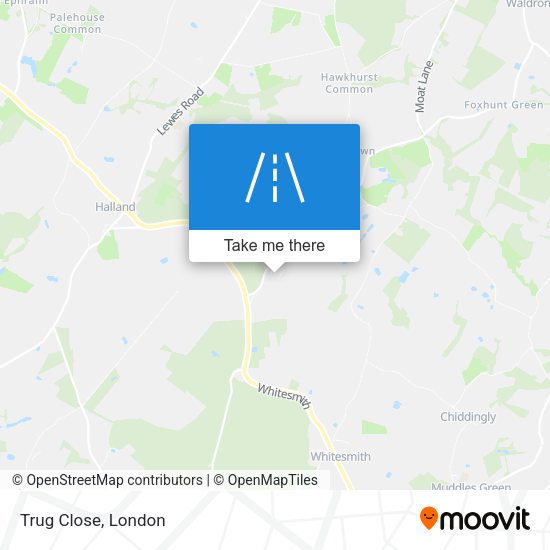 Trug Close map