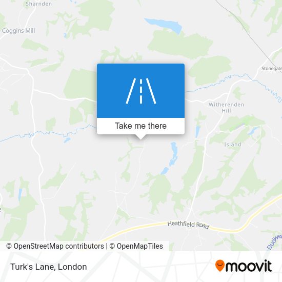 Turk's Lane map