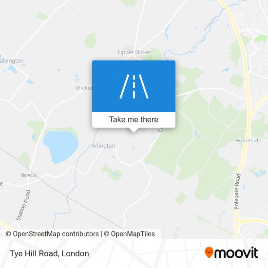 Tye Hill Road map