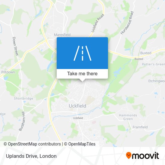Uplands Drive map