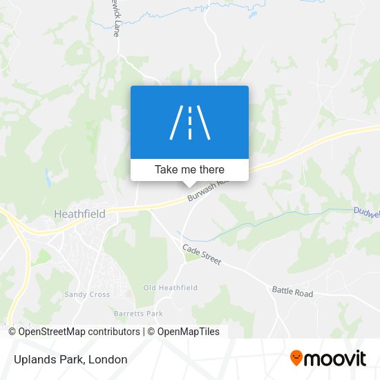 Uplands Park map