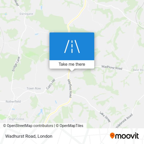 Wadhurst Road map
