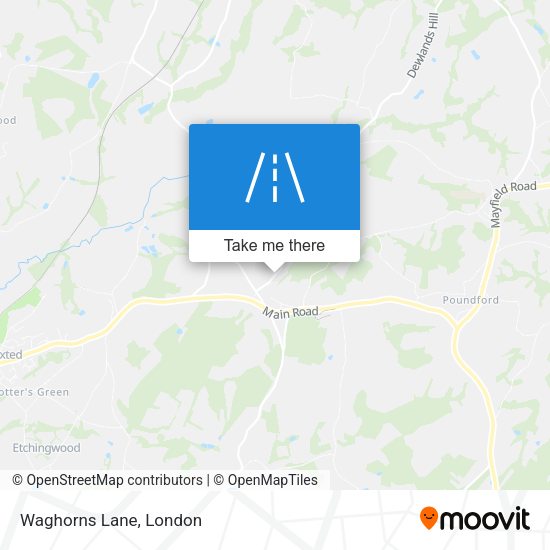 Waghorns Lane map