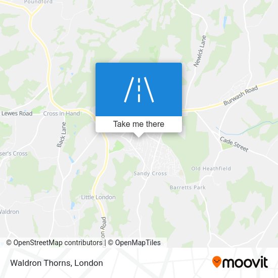 Waldron Thorns map