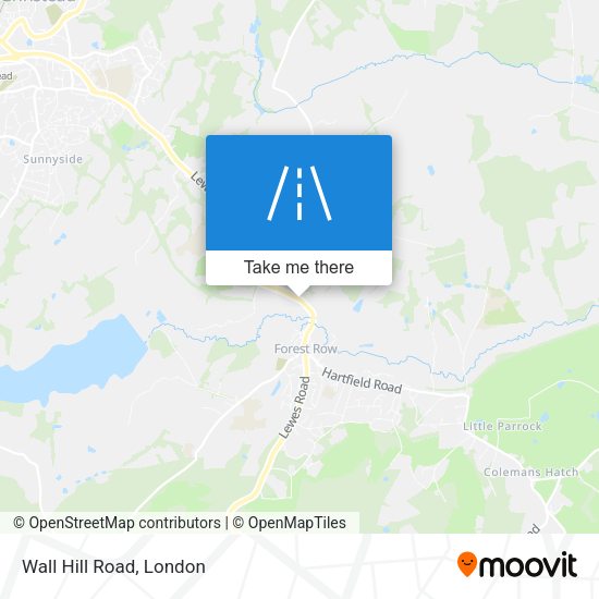 Wall Hill Road map