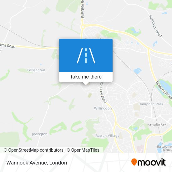 Wannock Avenue map