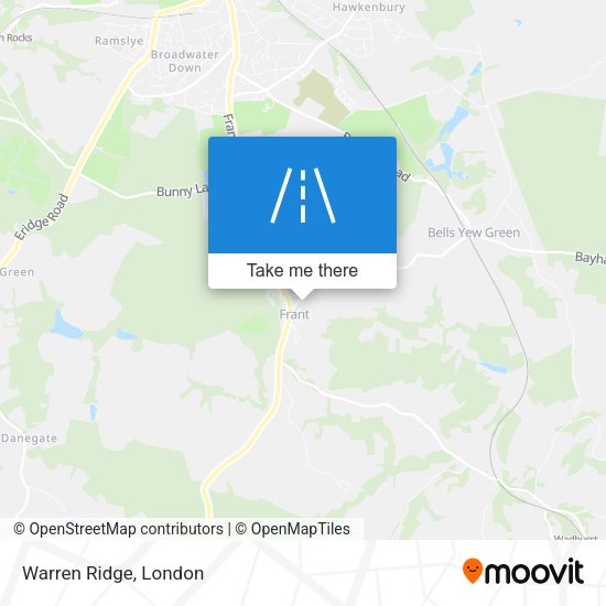 Warren Ridge map