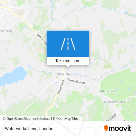 Waterworks Lane map