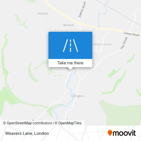Weavers Lane map