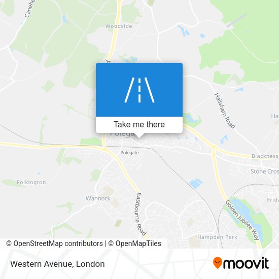 Western Avenue map