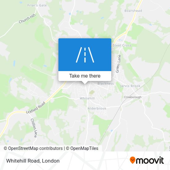 Whitehill Road map