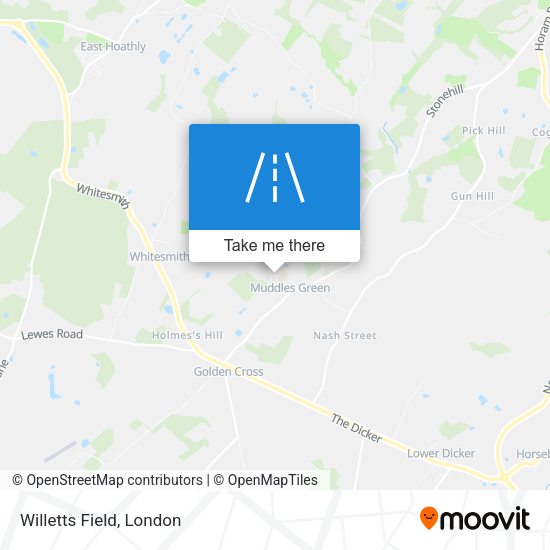 Willetts Field map