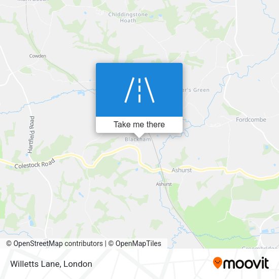 Willetts Lane map
