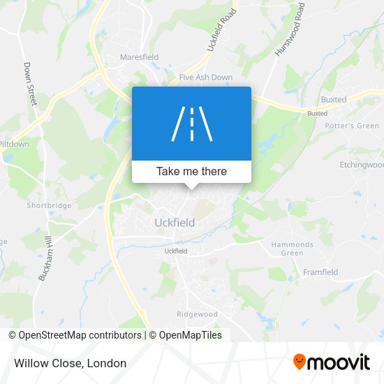 Willow Close map