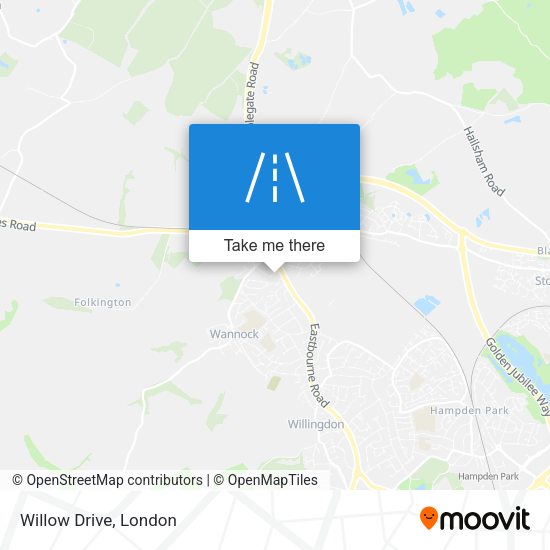 Willow Drive map