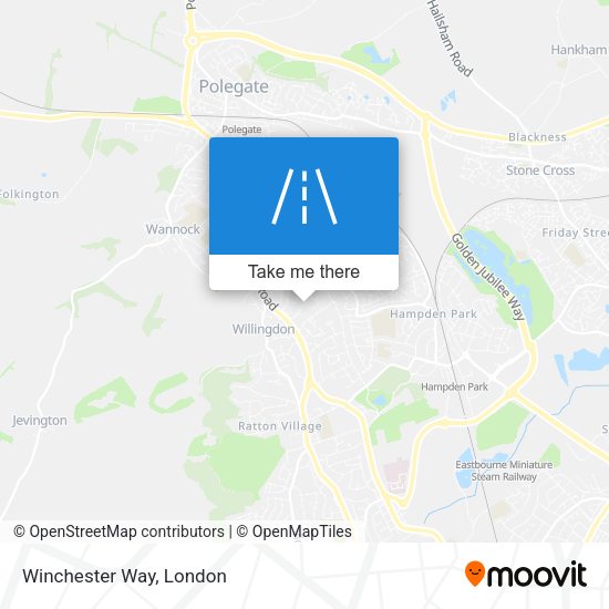 Winchester Way map