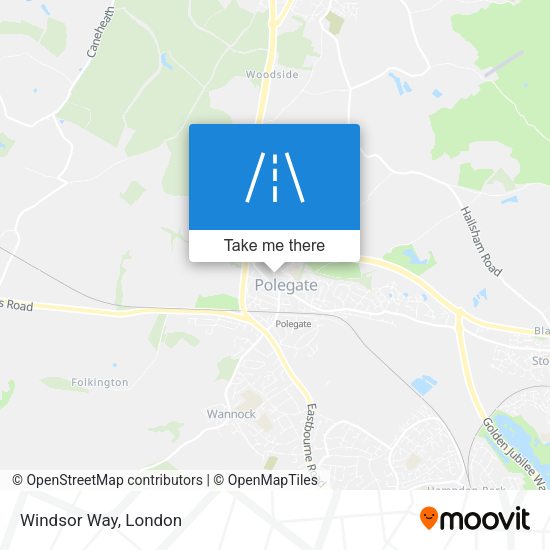 Windsor Way map