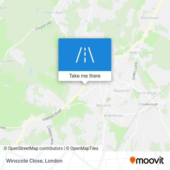 Winscote Close map