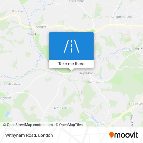 Withyham Road map
