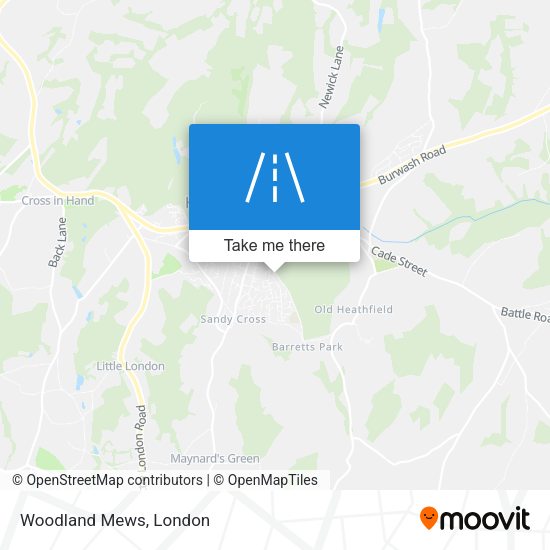 Woodland Mews map