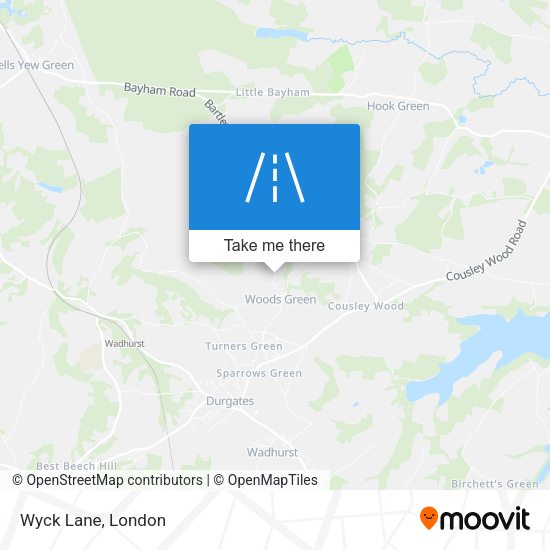 Wyck Lane map