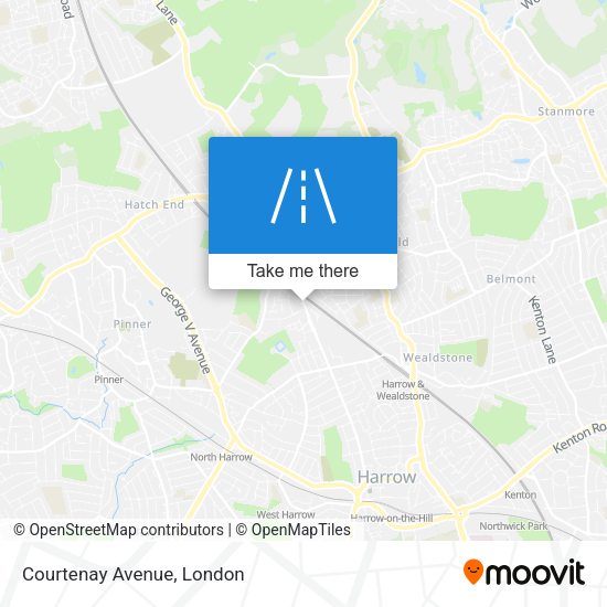 Courtenay Avenue map