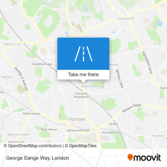 George Gange Way map
