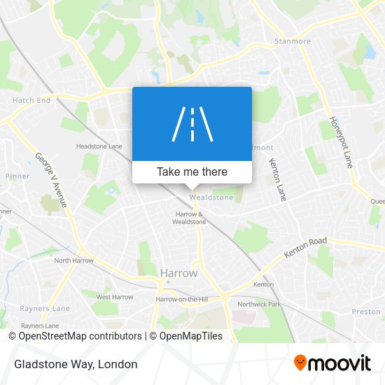 Gladstone Way map