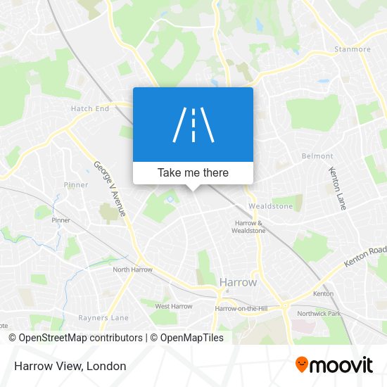 Harrow View map