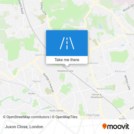 Juxon Close map