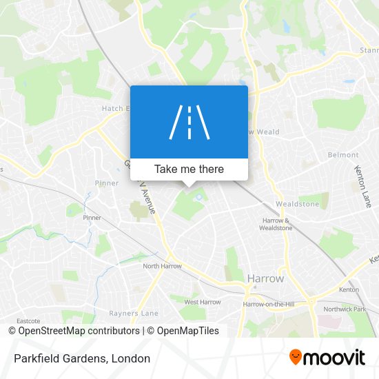 Parkfield Gardens map