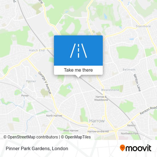 Pinner Park Gardens map
