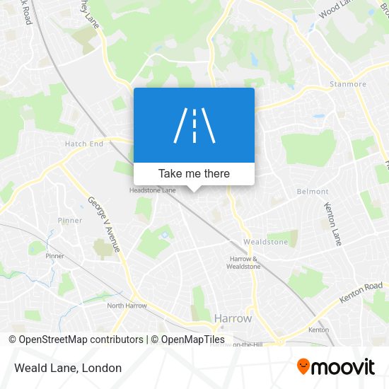 Weald Lane map